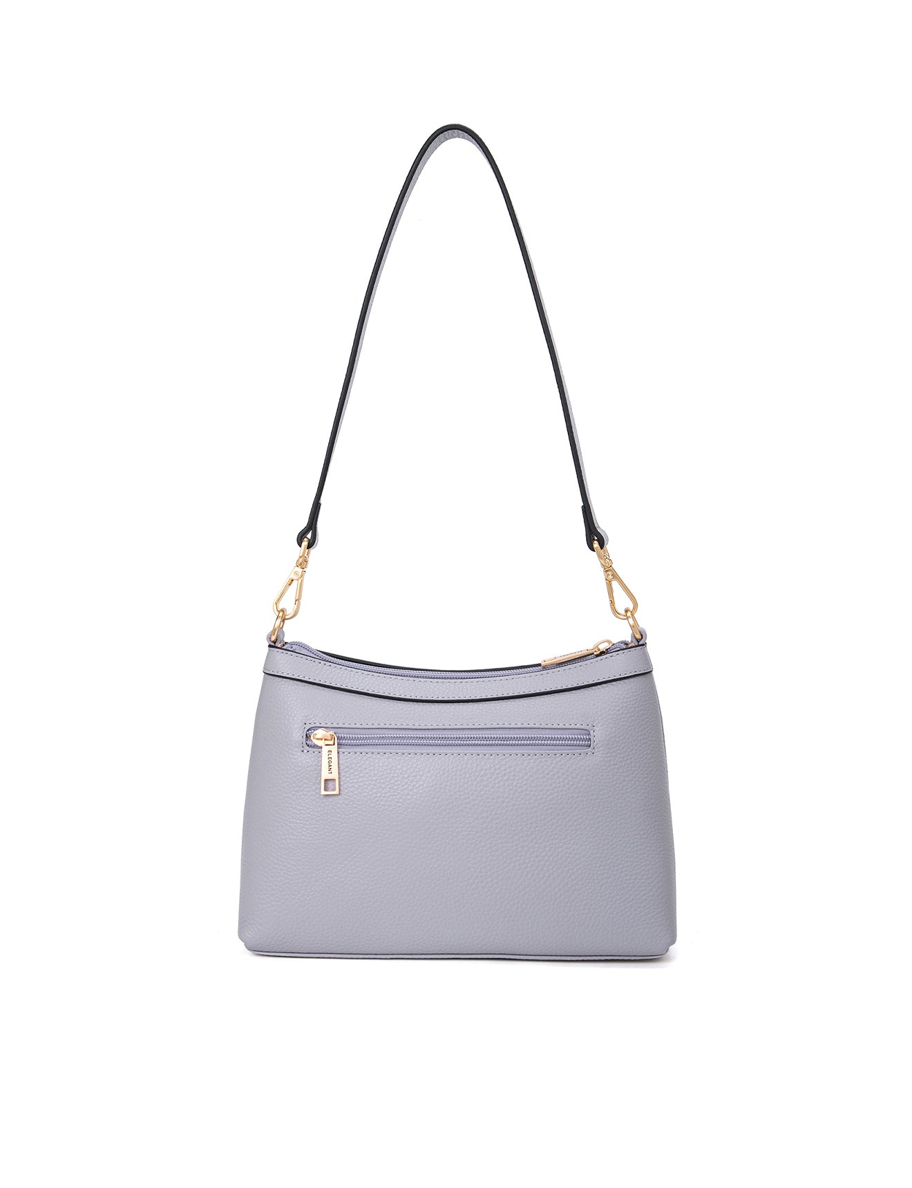 MARCIA LEATHER XBODY BAG- BLACK- E1-0830-CORNFLOWER