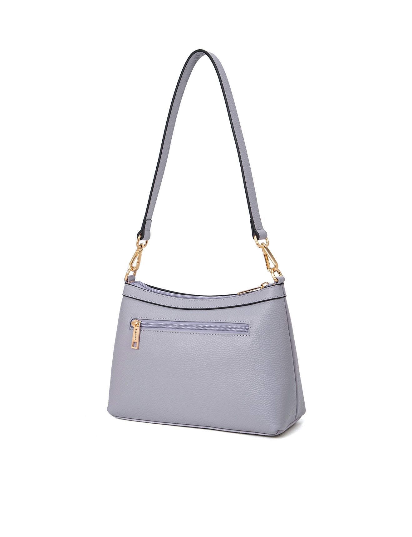 MARCIA LEATHER XBODY BAG- BLACK- E1-0830-CORNFLOWER