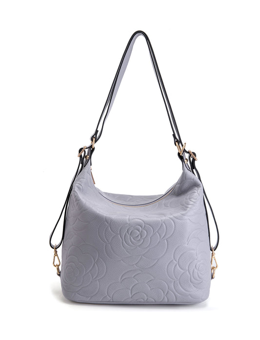 ROSANNA LEATHER CONVERTIBLE BACKPACK- E1-0839-CORNFLOWER