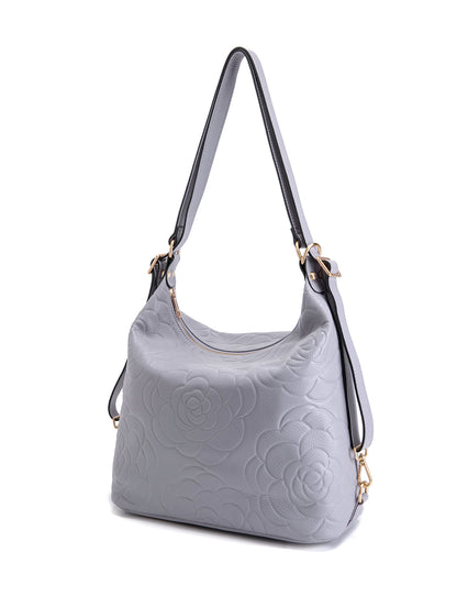 ROSANNA LEATHER CONVERTIBLE BACKPACK- E1-0839-CORNFLOWER