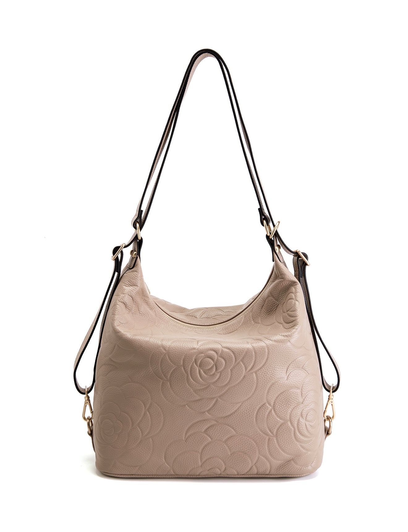 ROSANNA LEATHER CONVERTIBLE BACKPACK- E1-0839-PUTTY