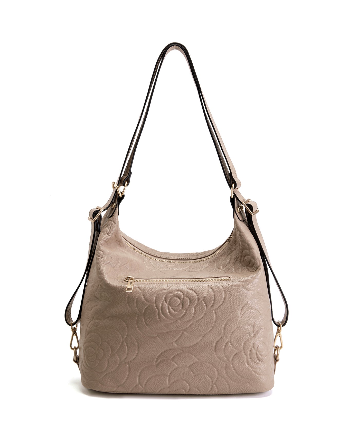 ROSANNA LEATHER CONVERTIBLE BACKPACK- E1-0839-PUTTY