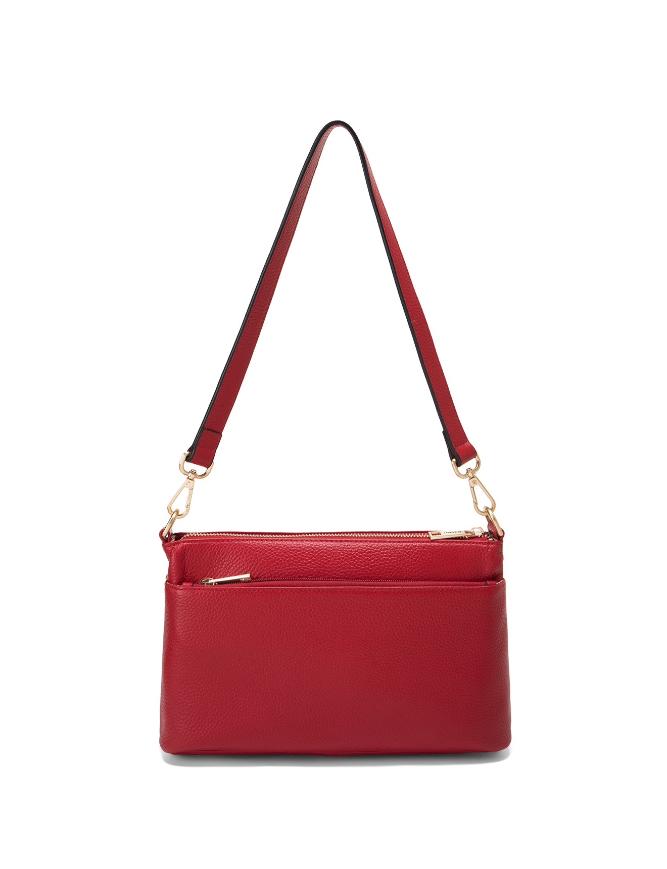 TIANA QUILTED LEATHER XBODY BAG- E1-0845-FIRE