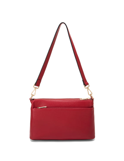 TIANA QUILTED LEATHER XBODY BAG- E1-0845-FIRE