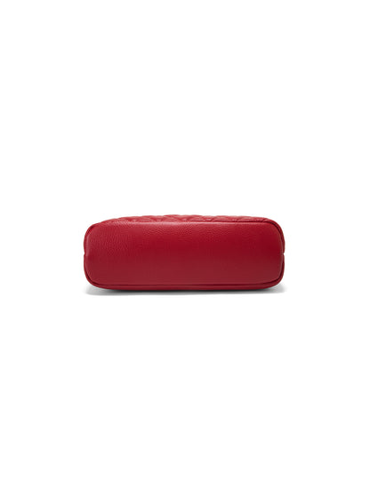 TIANA QUILTED LEATHER XBODY BAG- E1-0845-FIRE
