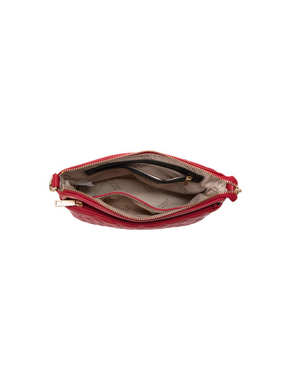 TIANA QUILTED LEATHER XBODY BAG- E1-0845-FIRE
