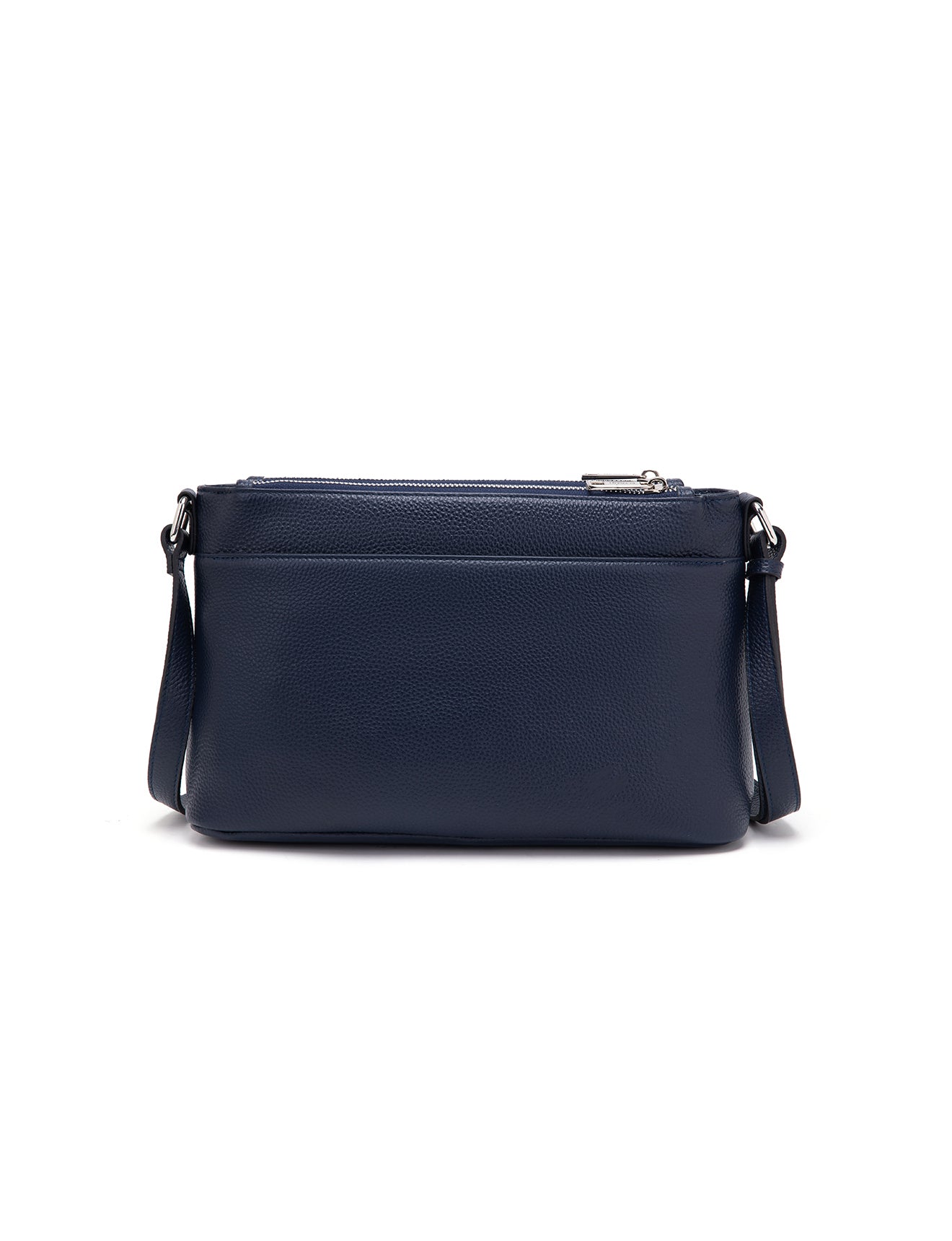 GABRIELLA TRIPLE COMPARTMENT LEATHER BAG- E1-0846-NVY