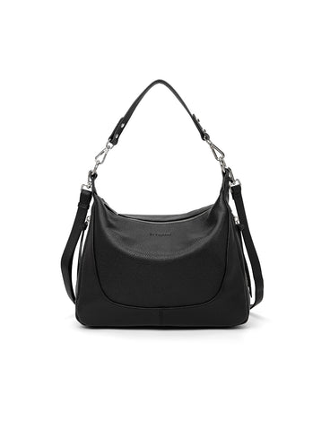 MONTANA LEATHER HOBO BAG- E1-0850-BLK- NEW IN