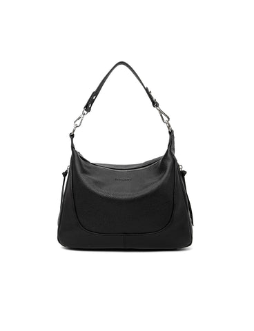 MONTANA LEATHER HOBO BAG- E1-0850-BLK- NEW IN