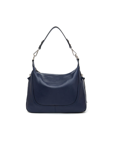 MONTANA LEATHER HOBO BAG- E1-0850-NVY- NEW IN