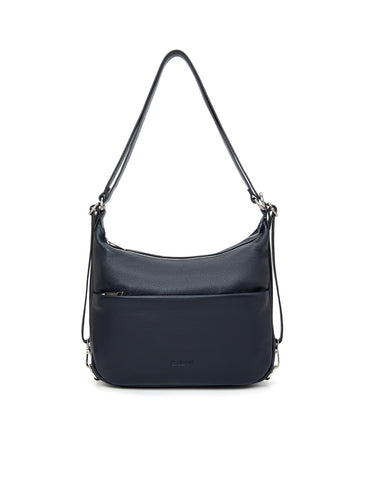 KAYLEIGH CONVERTIBLE LEATHER SHOULDER/BACKPACK-E1-0859-NVY- NEW IN