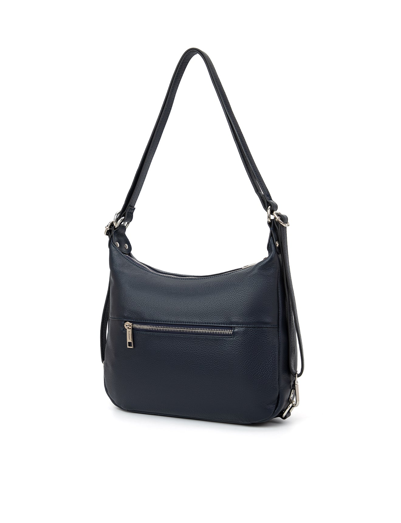 KAYLEIGH CONVERTIBLE LEATHER SHOULDER/BACKPACK-E1-0859-NVY