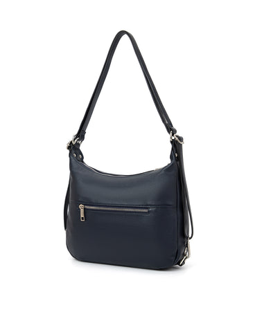 KAYLEIGH CONVERTIBLE LEATHER SHOULDER/BACKPACK-E1-0859-NVY- NEW IN