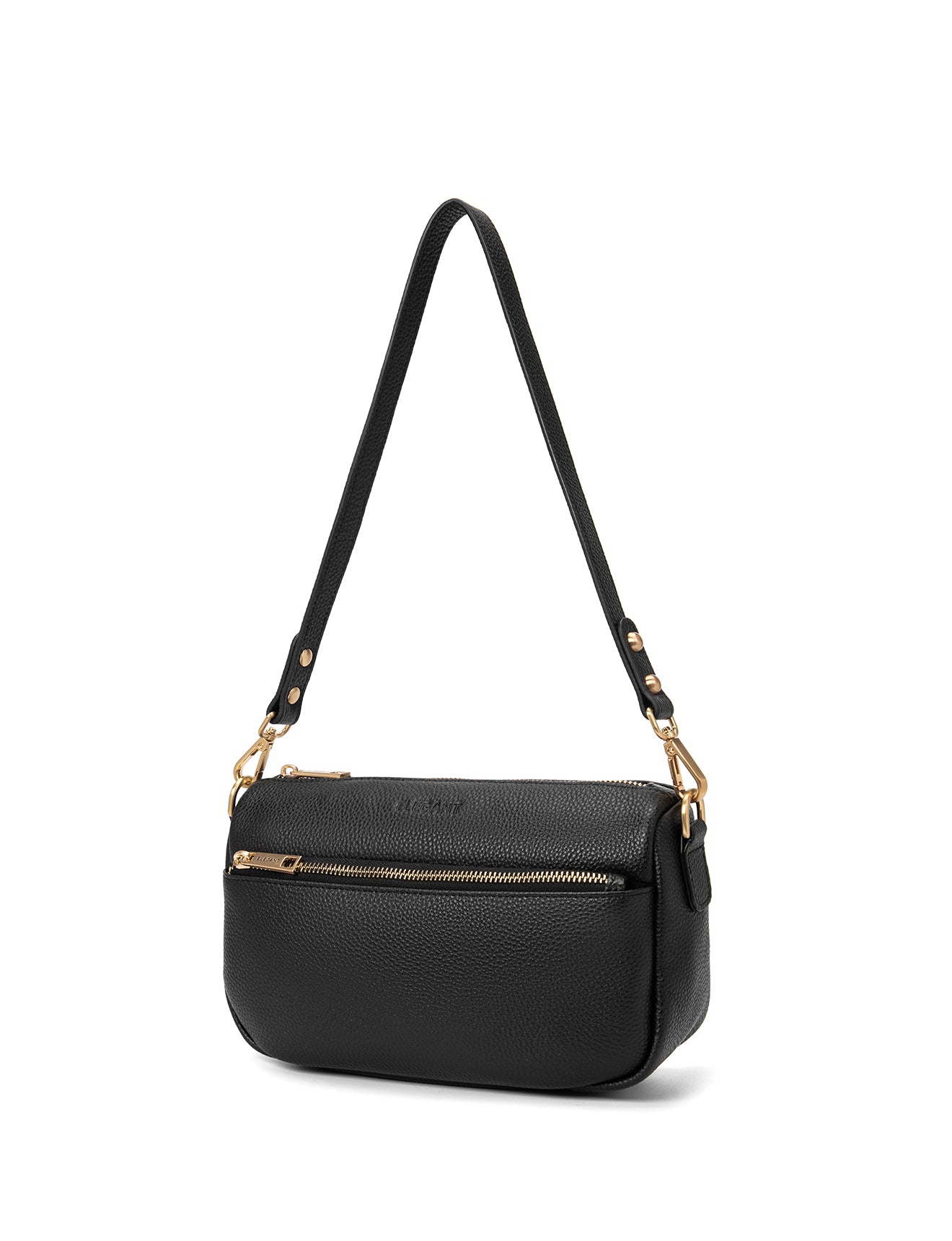 CARRIE LEATHER XBODY BAG- E1-0860-BLK