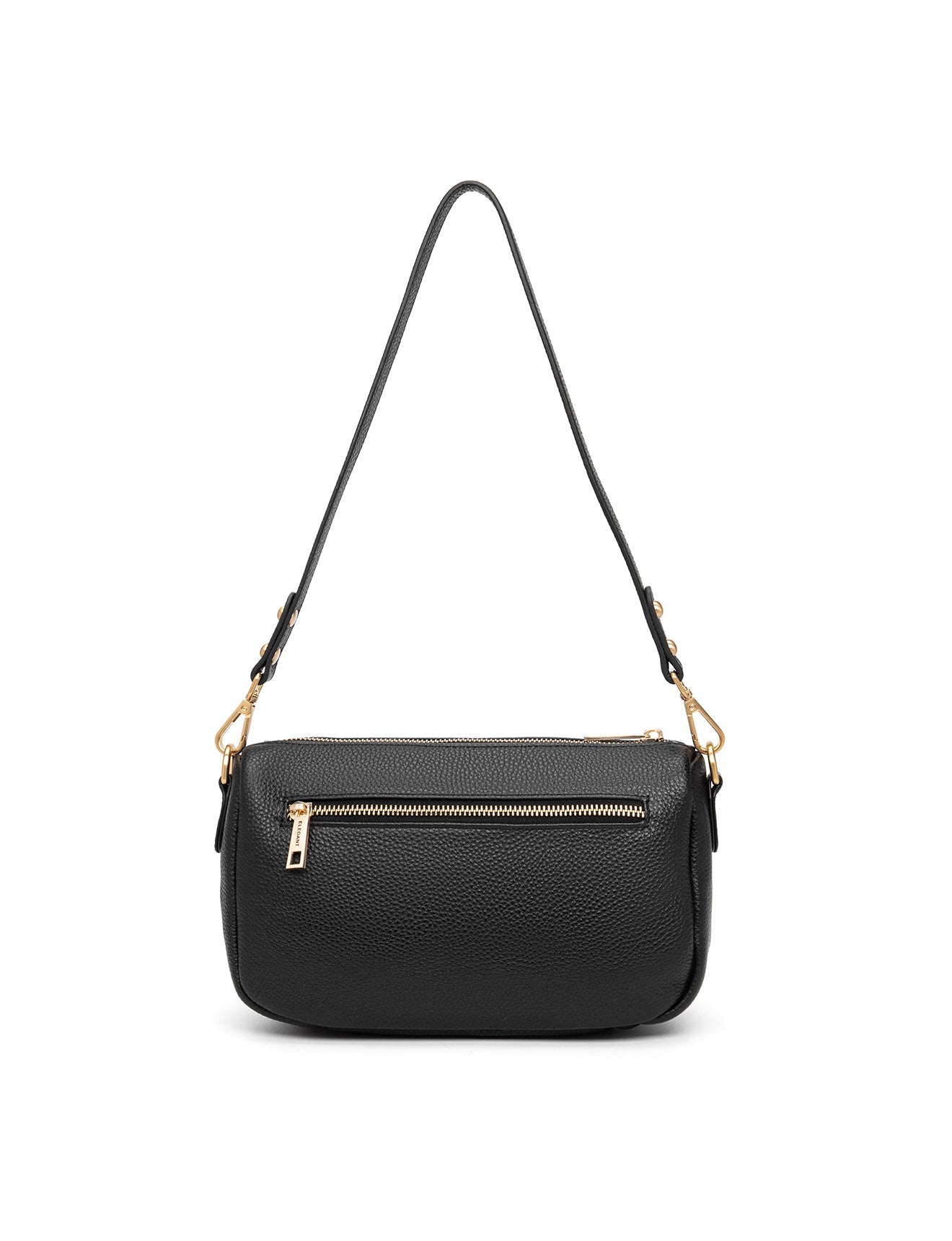 CARRIE LEATHER XBODY BAG- E1-0860-BLK