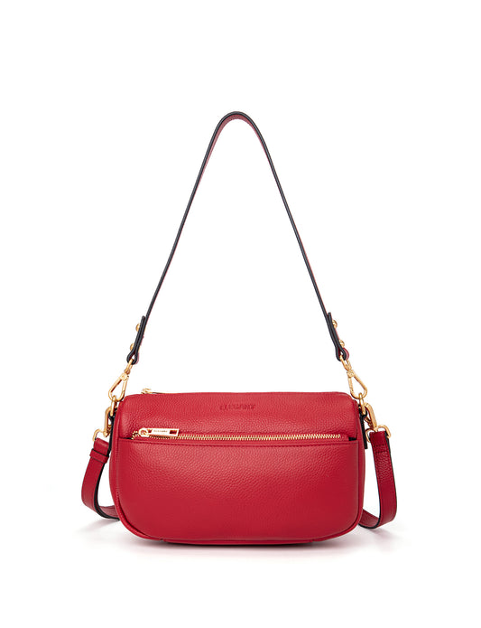 CARRIE LEATHER XBODY BAG- E1-0860-FIRE