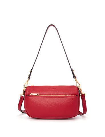 CARRIE LEATHER XBODY BAG- E1-0860-FIRE- NEW IN