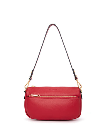 CARRIE LEATHER XBODY BAG- E1-0860-FIRE- NEW IN
