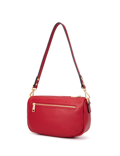 CARRIE LEATHER XBODY BAG- E1-0860-FIRE