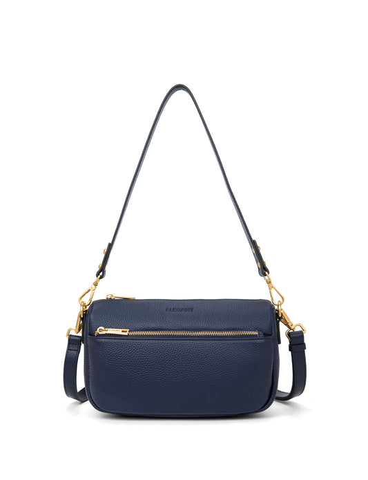 CARRIE LEATHER XBODY BAG- E1-0860-NVY