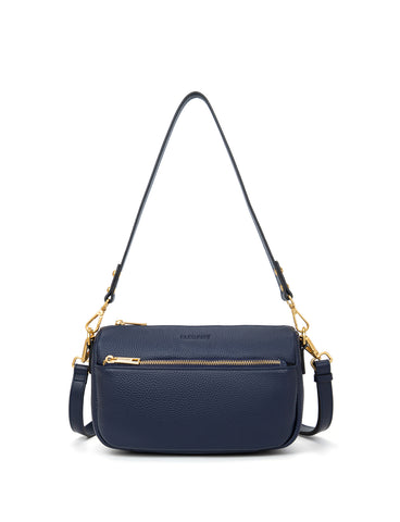 CARRIE LEATHER XBODY BAG- E1-0860-NVY- NEW IN