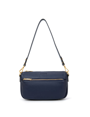 CARRIE LEATHER XBODY BAG- E1-0860-NVY- NEW IN