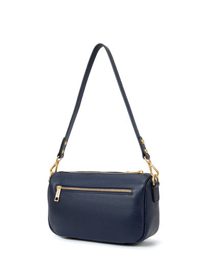 CARRIE LEATHER XBODY BAG- E1-0860-NVY