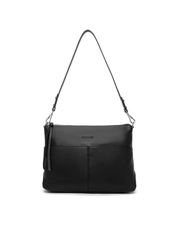 ALANNA LEATHER HOBO BAG- E1-0862-BLK- NEW IN