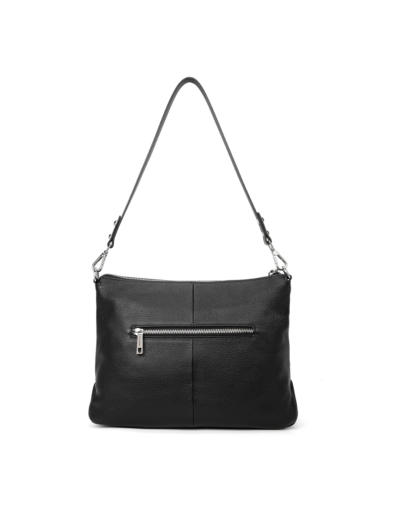 ALANNA LEATHER HOBO BAG- E1-0862-BLK