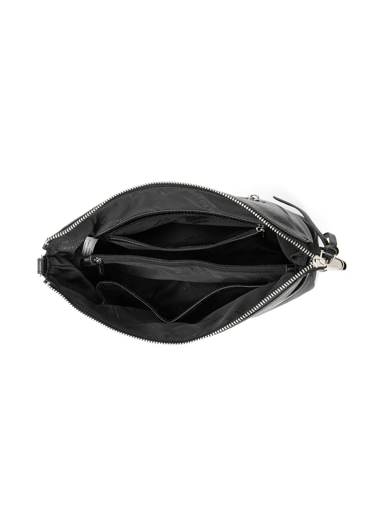 ALANNA LEATHER HOBO BAG- E1-0862-BLK
