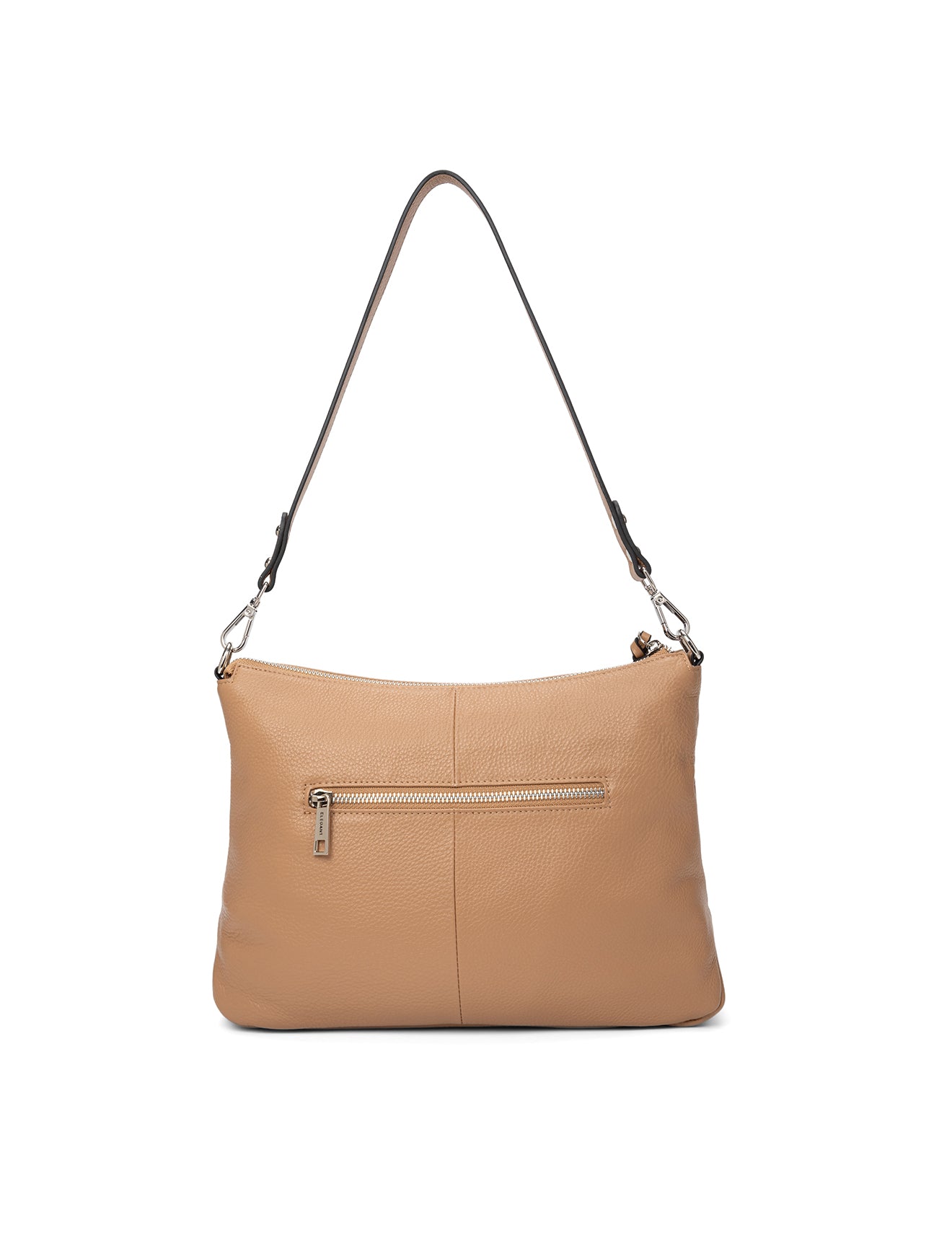 ALANNA LEATHER HOBO BAG - LATTE