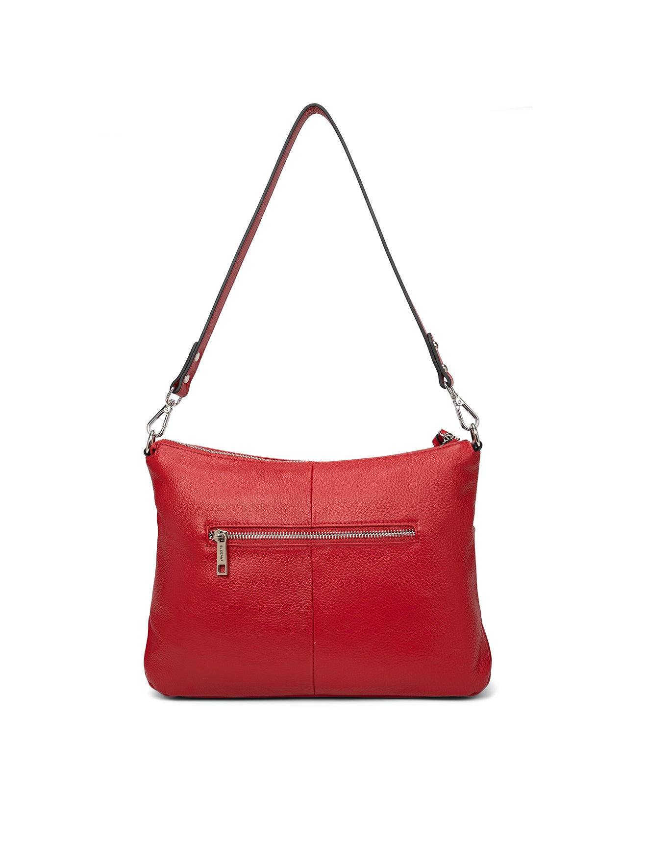 ALANNA LEATHER HOBO BAG - CHERRY