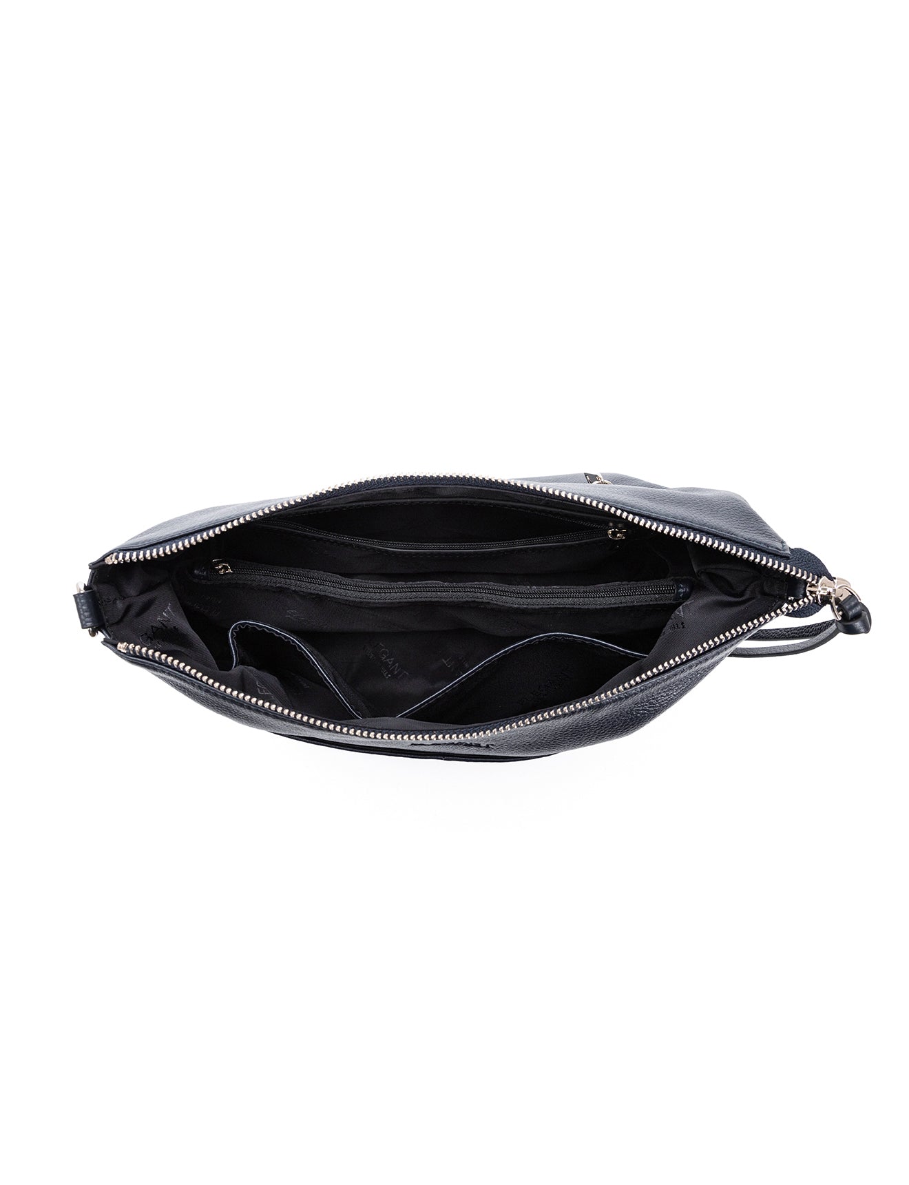 ALANNA LEATHER HOBO BAG - NAVY