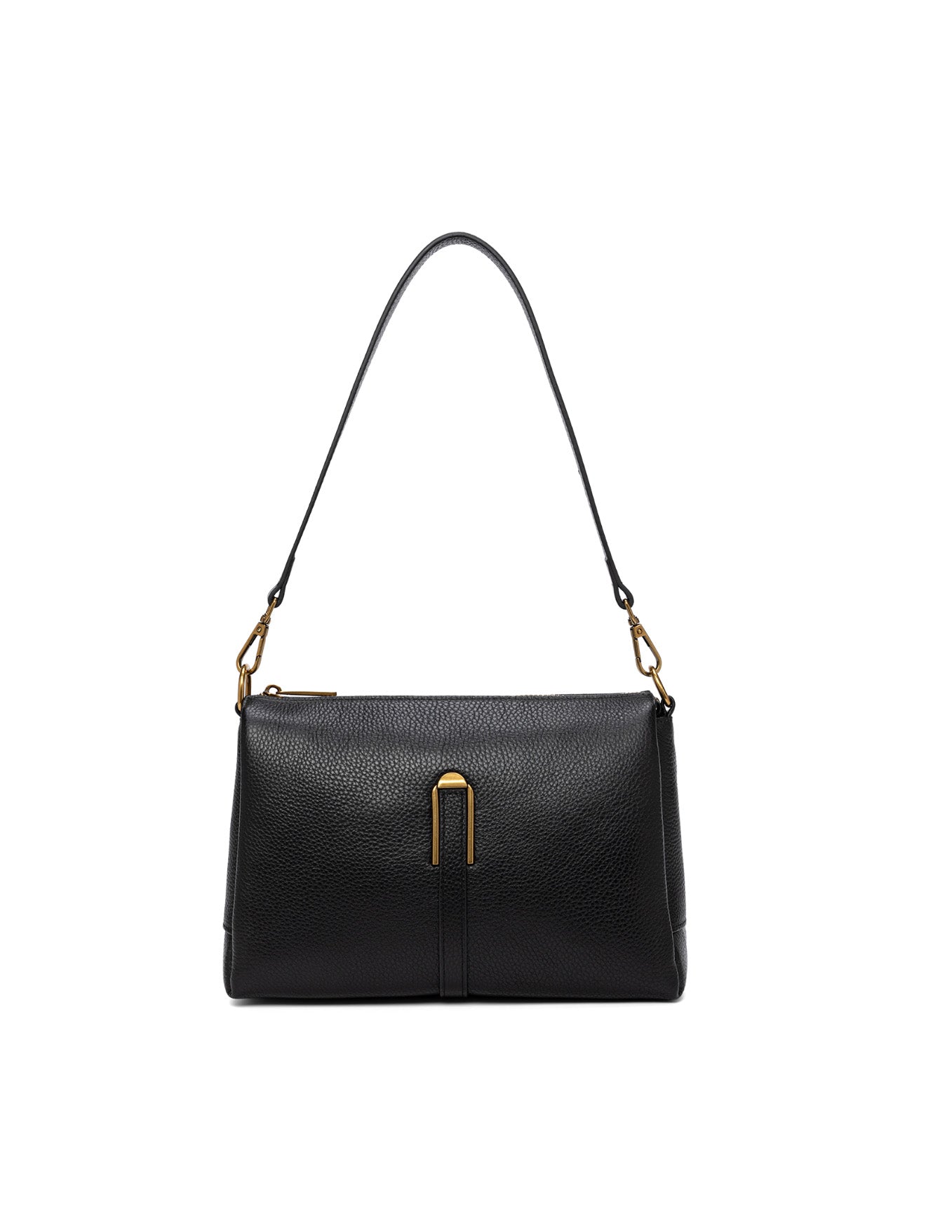 JENNIFER LEATHER BAG - BLACK