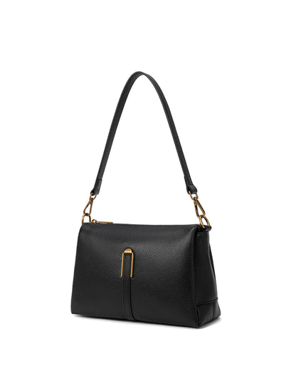 JENNIFER LEATHER BAG - BLACK