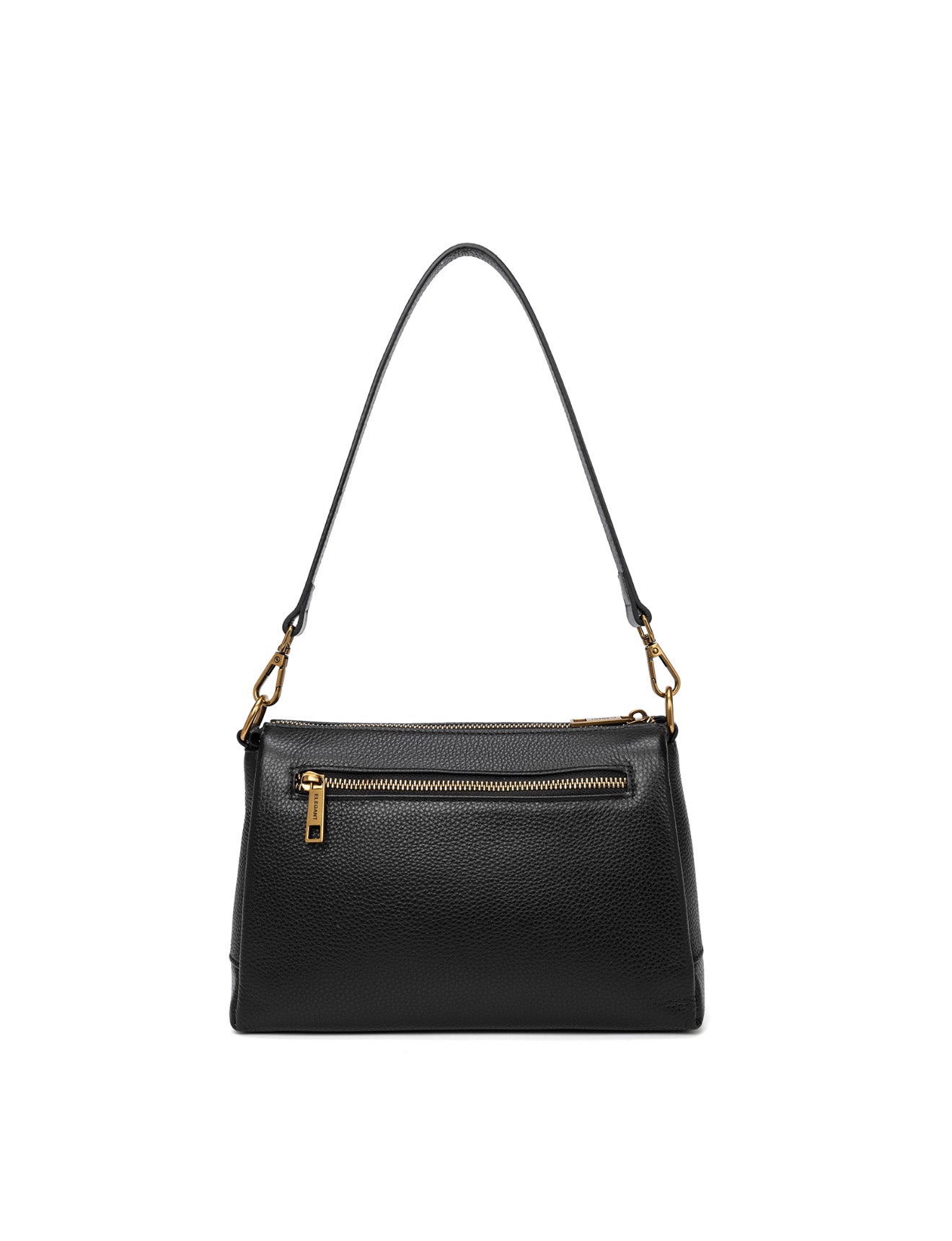 JENNIFER LEATHER BAG - BLACK