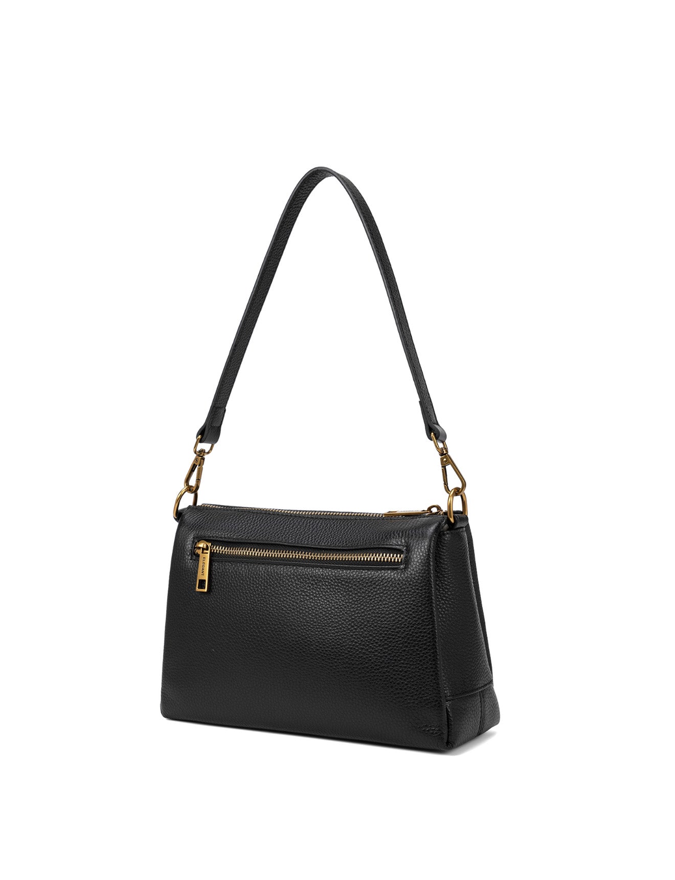 JENNIFER LEATHER BAG - BLACK