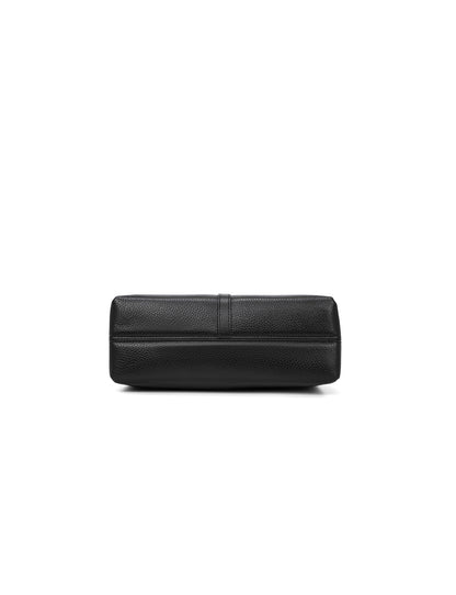 JENNIFER LEATHER BAG - BLACK