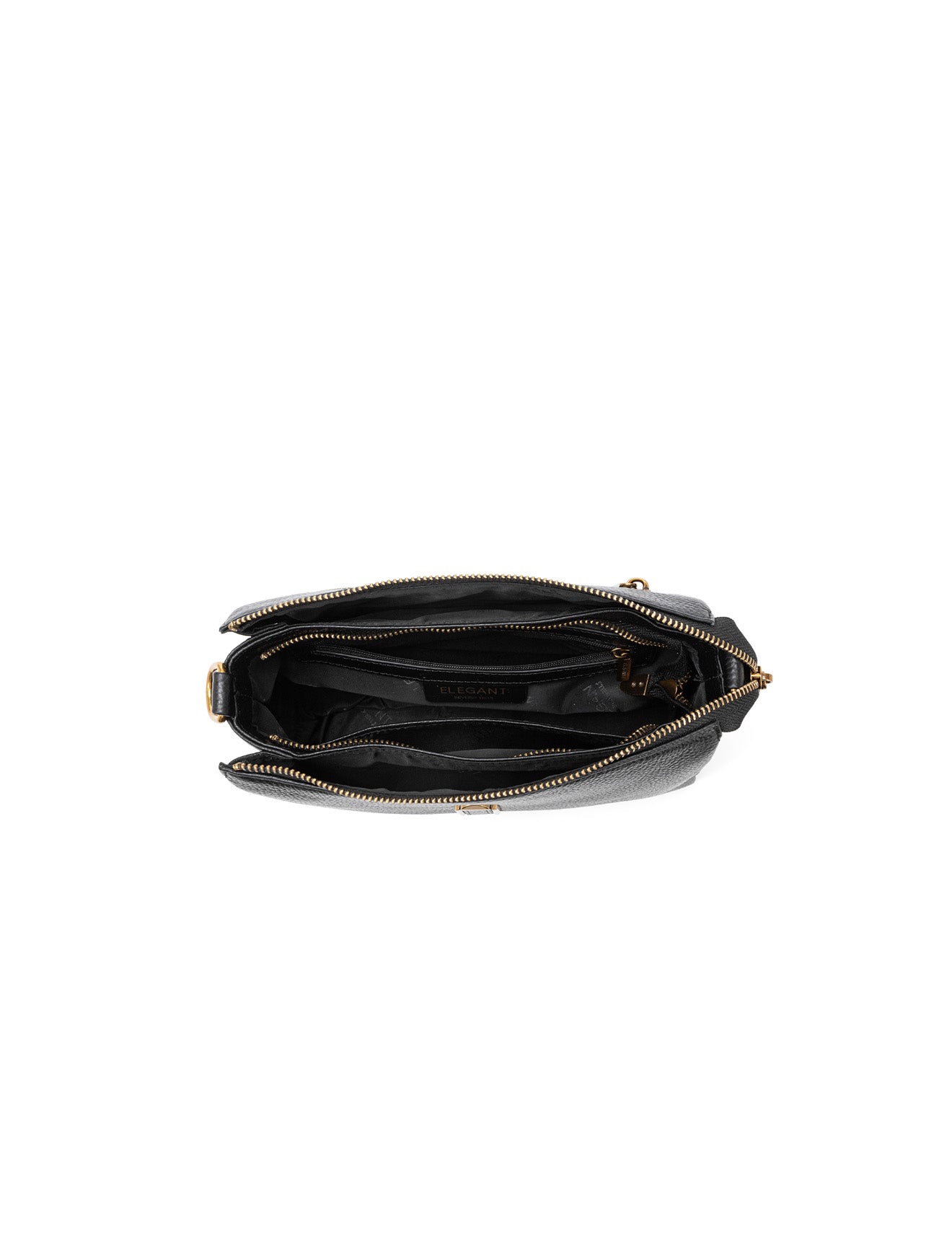 JENNIFER LEATHER BAG - BLACK