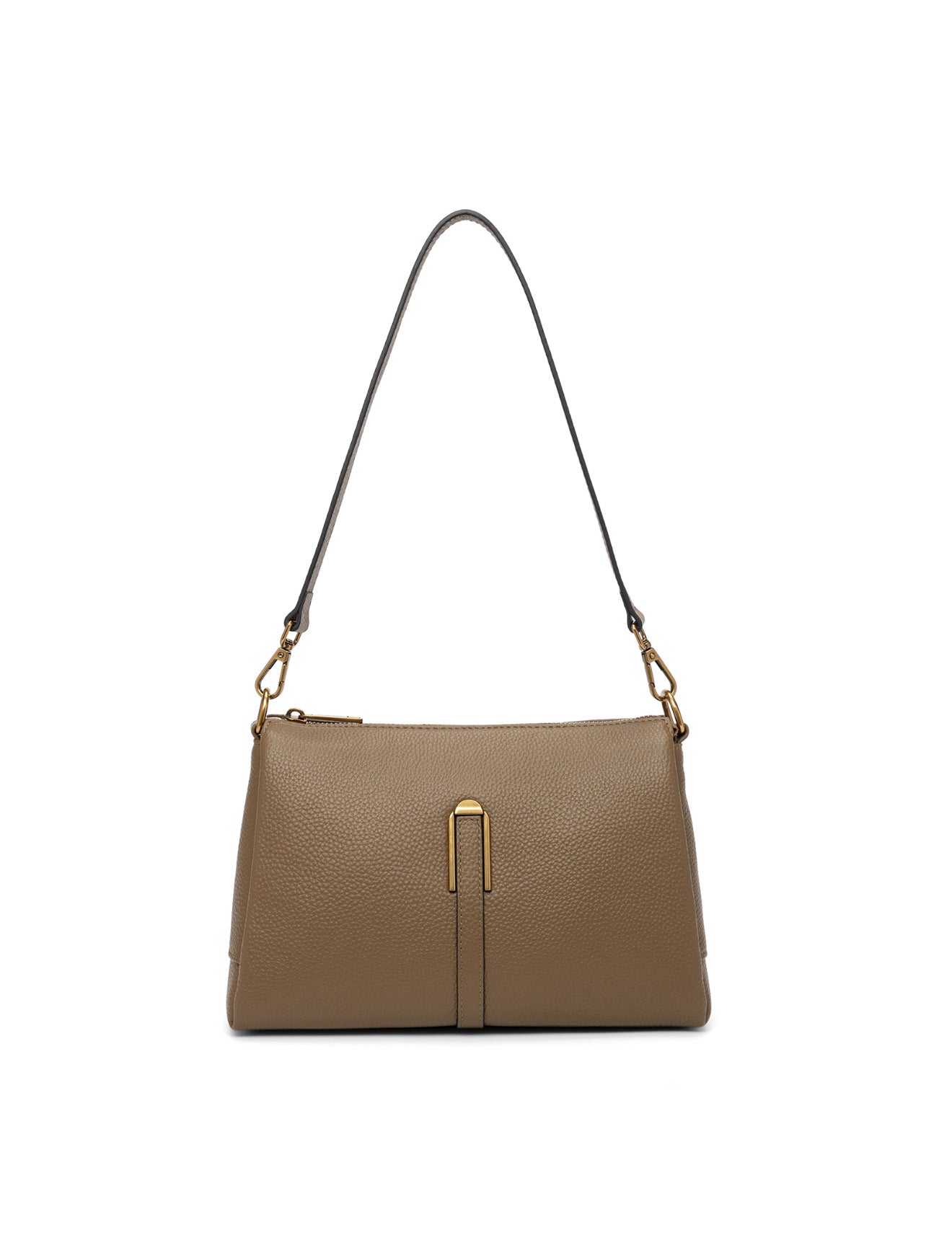 JENNIFER LEATHER BAG - KHAKI
