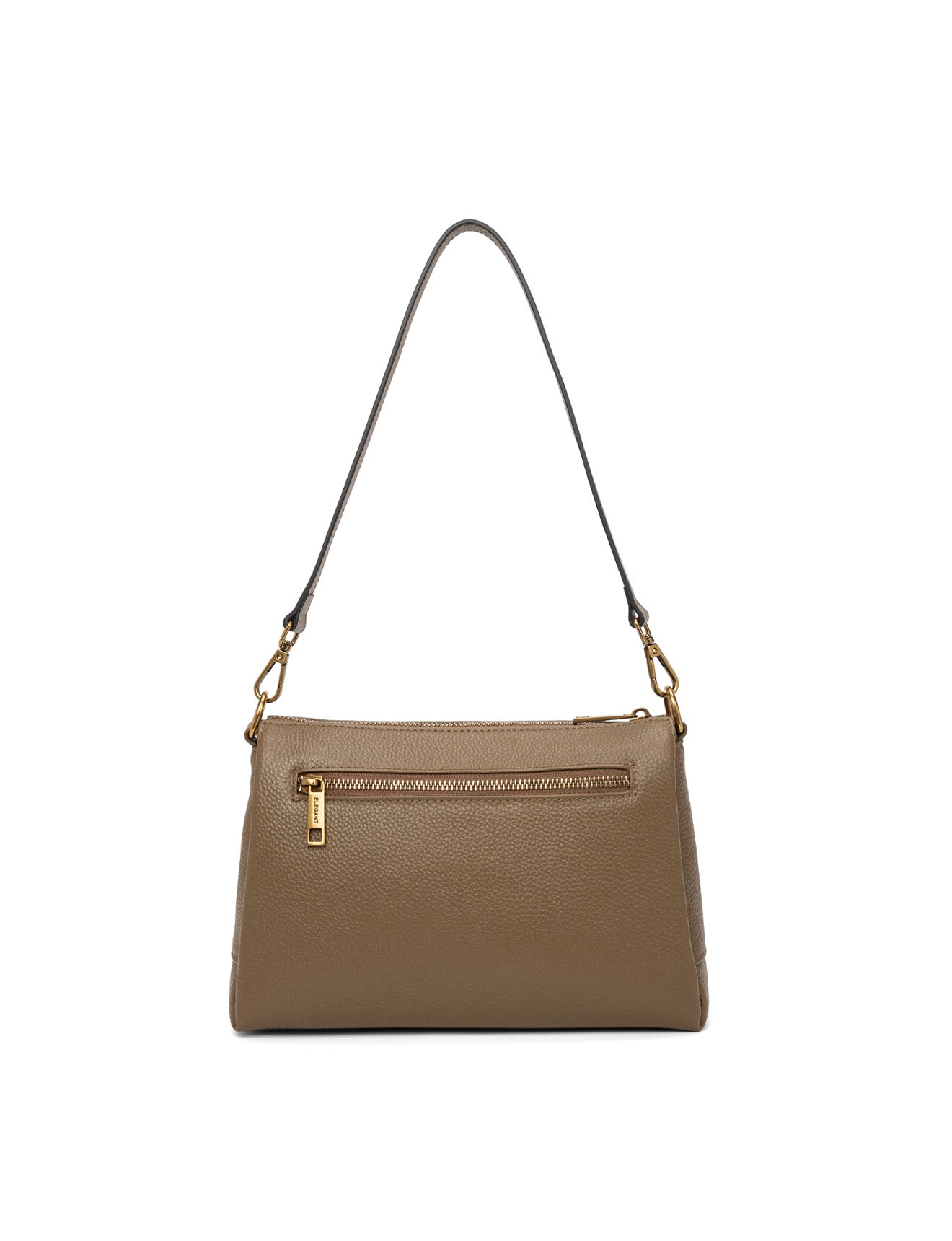 JENNIFER LEATHER BAG - KHAKI