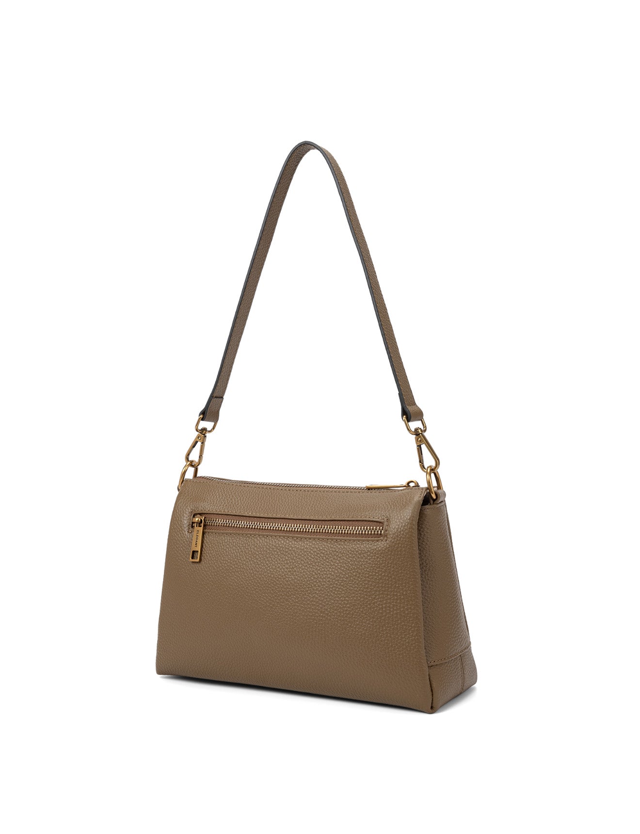 JENNIFER LEATHER BAG - KHAKI