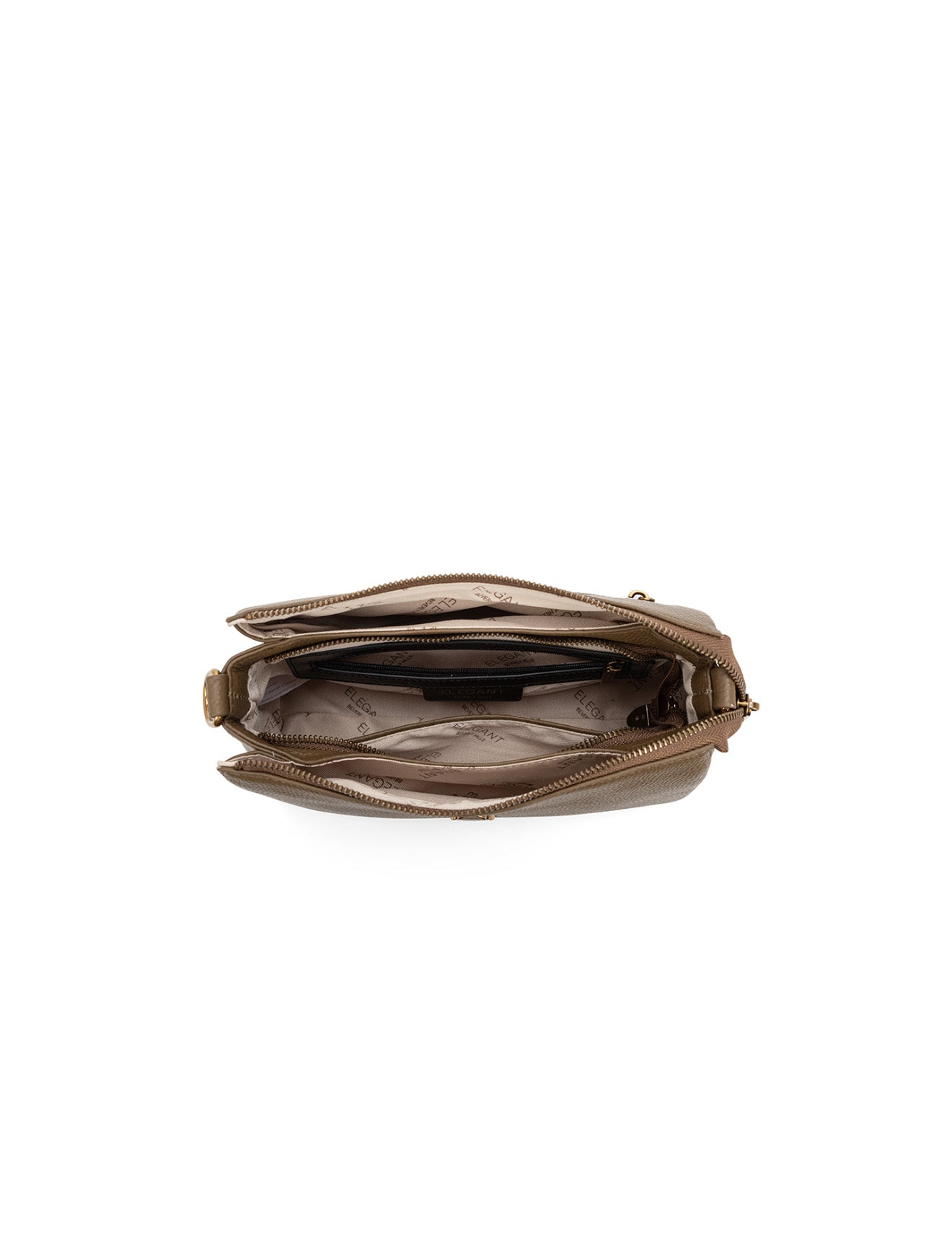 JENNIFER LEATHER BAG - KHAKI