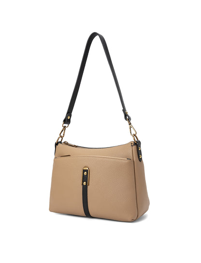 LAUREN BAG - CAMEL W/ BLACK