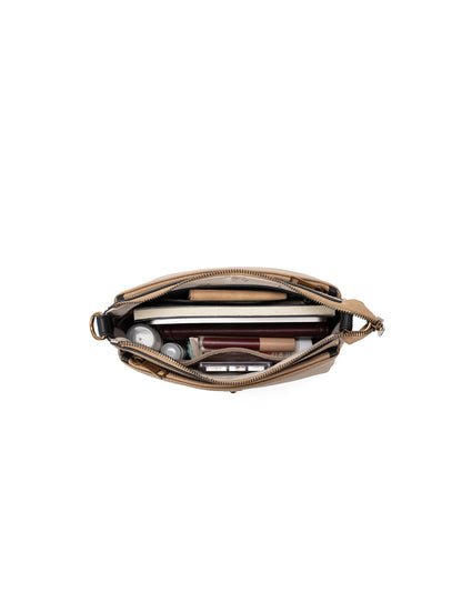 LAUREN BAG - CAMEL W/ BLACK