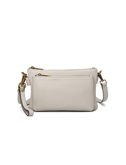ABIGAIL SATCHEL CLUTCH - BEIGE