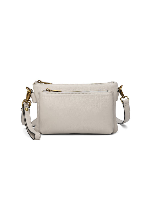 ABIGAIL SATCHEL CLUTCH - BEIGE