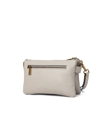 ABIGAIL SATCHEL CLUTCH - BEIGE