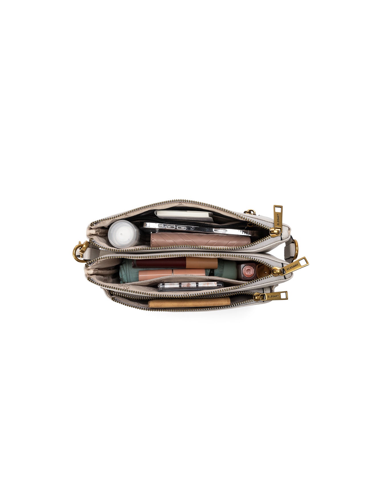 ABIGAIL SATCHEL CLUTCH - BEIGE