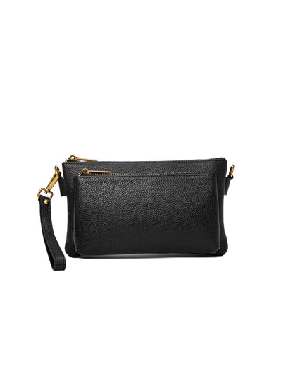 ABIGAIL SATCHEL CLUTCH - BLACK